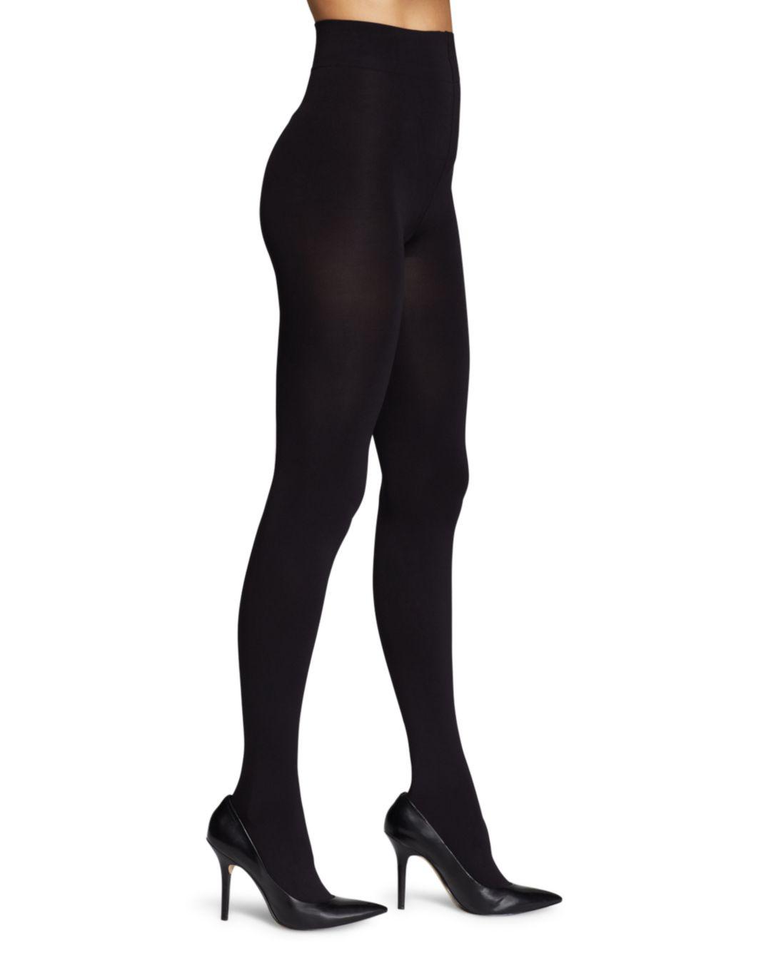 Lyst Hue Absolute Opaque Tights In Black