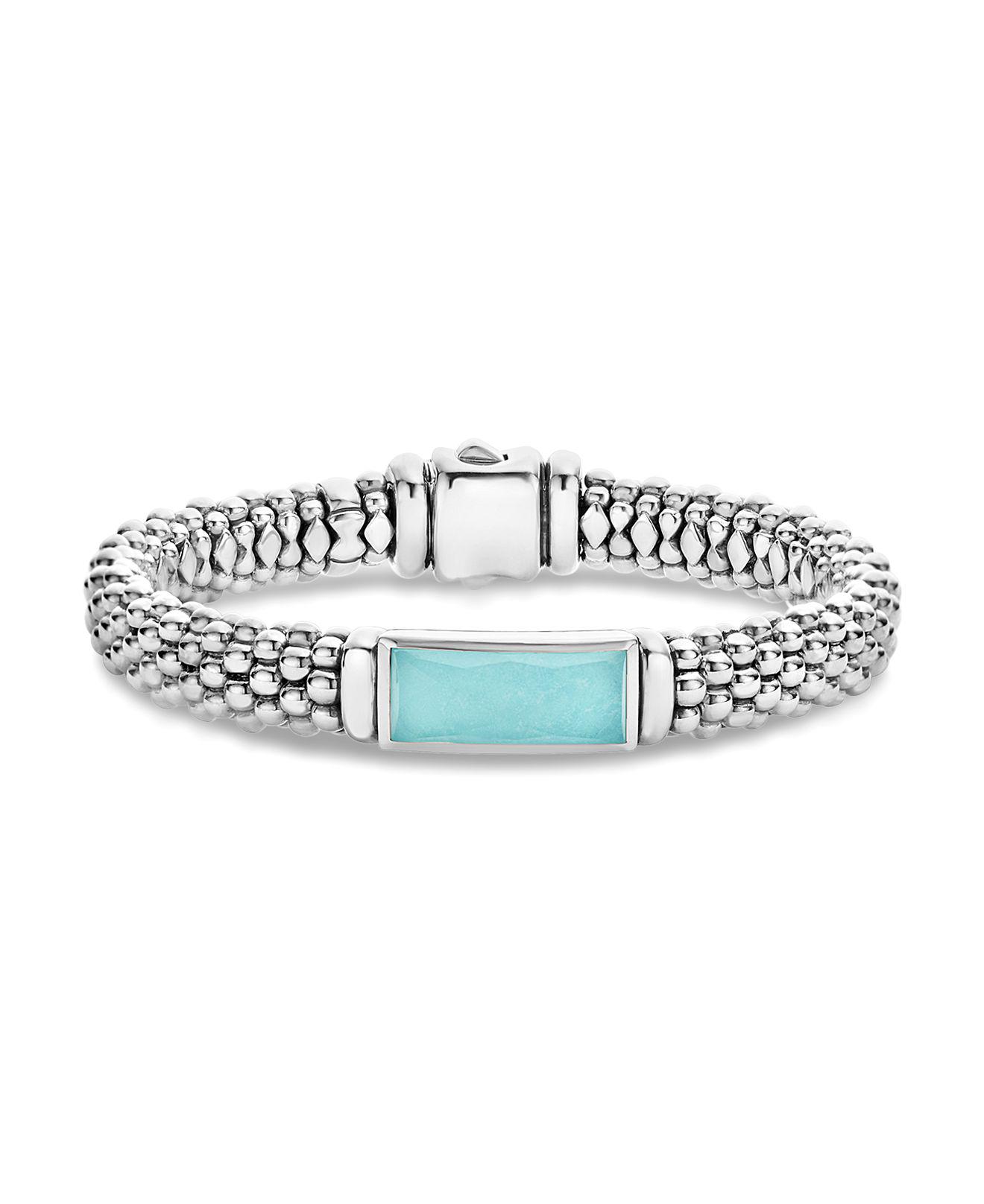Lyst - Lagos Sterling Silver Maya Escape Turquoise Doublet Bracelet in ...