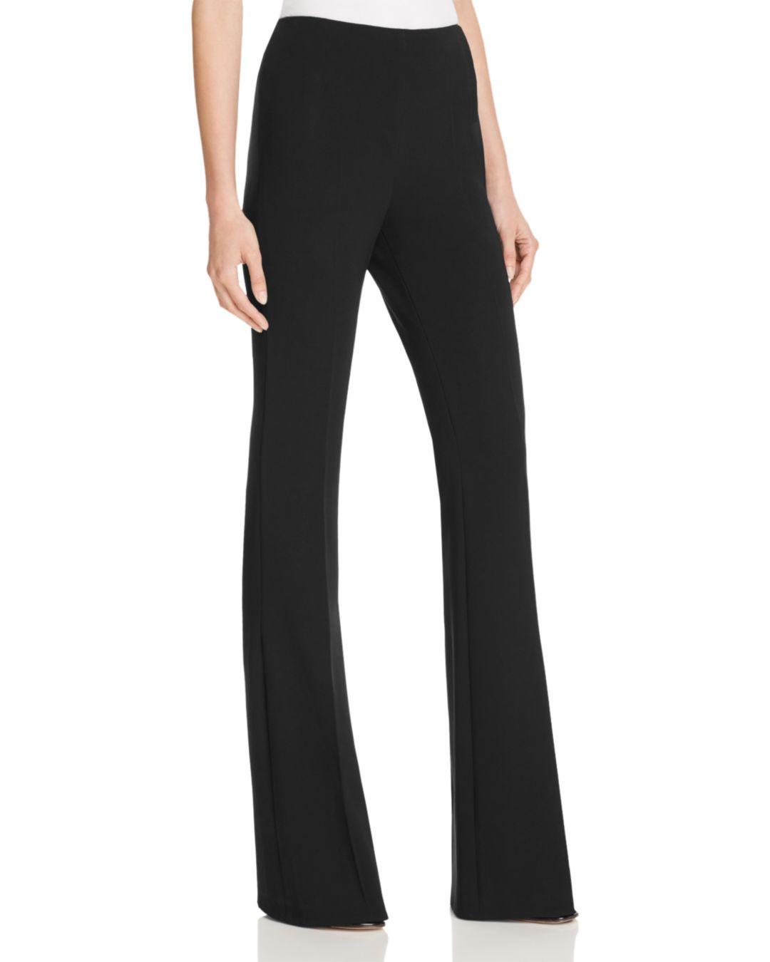 Theory Synthetic Demitria Admiral Crepe Flared Pants in Black - Lyst