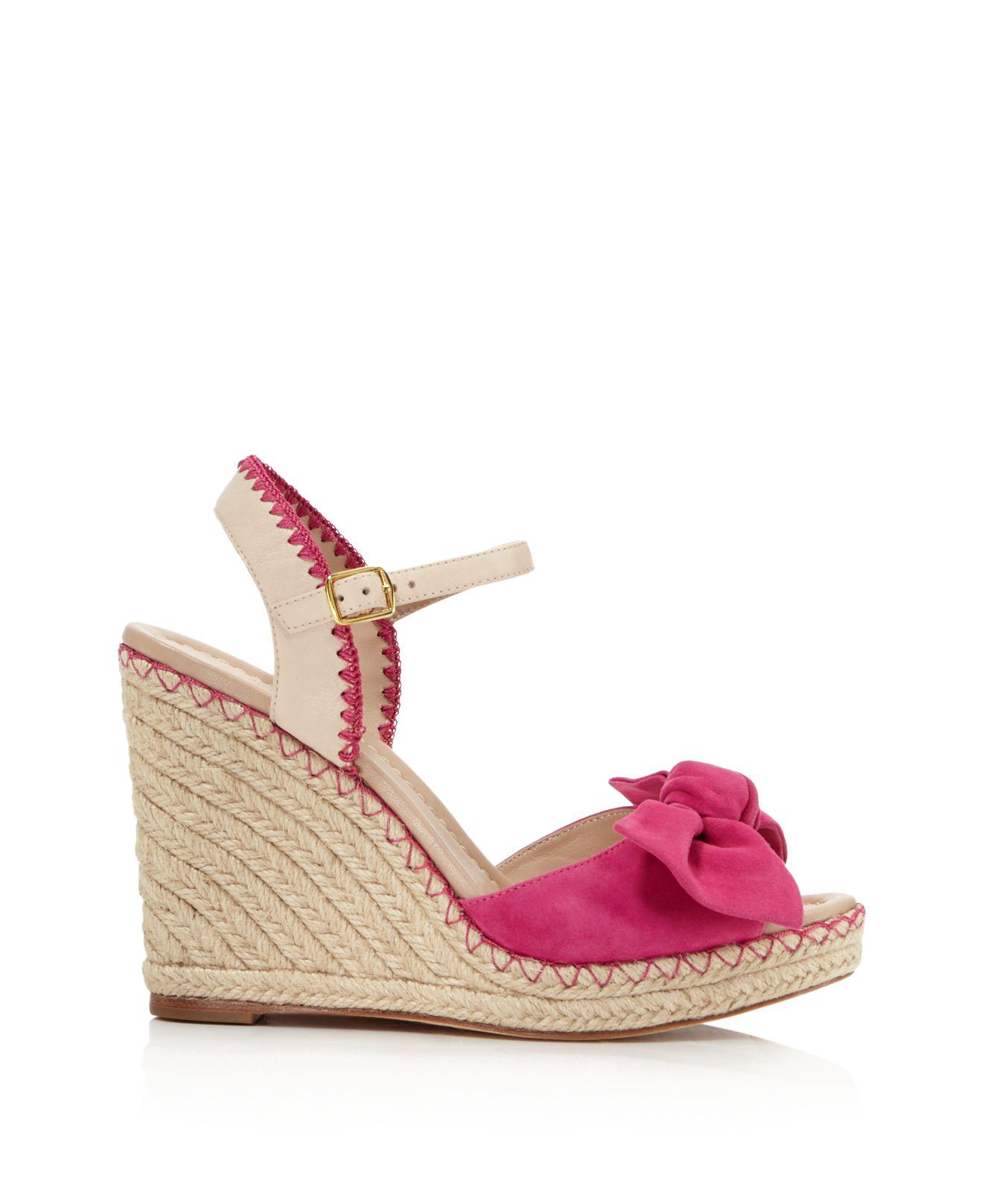 Lyst - Kate Spade Jane Espadrille Platform Wedge Sandals in Pink