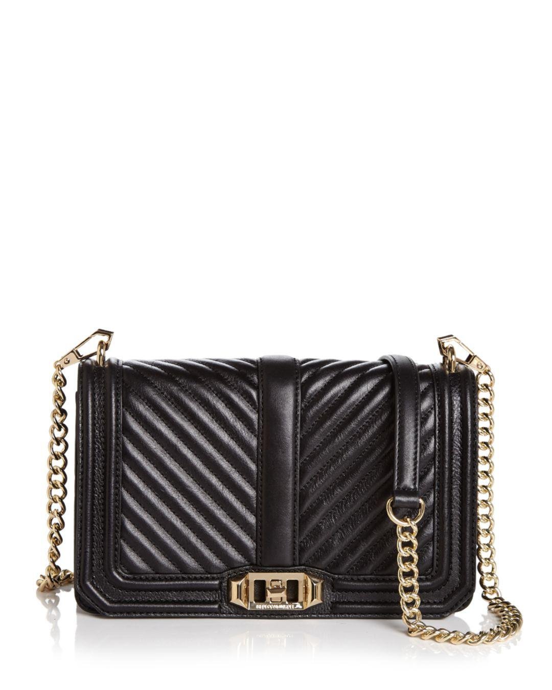 rebecca minkoff love chevron quilted small leather crossbody