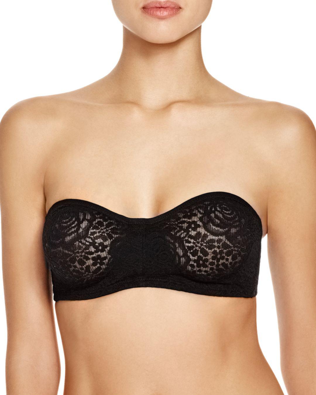 Lyst Wacoal Halo Strapless Lace Bra In Black Save 8 0