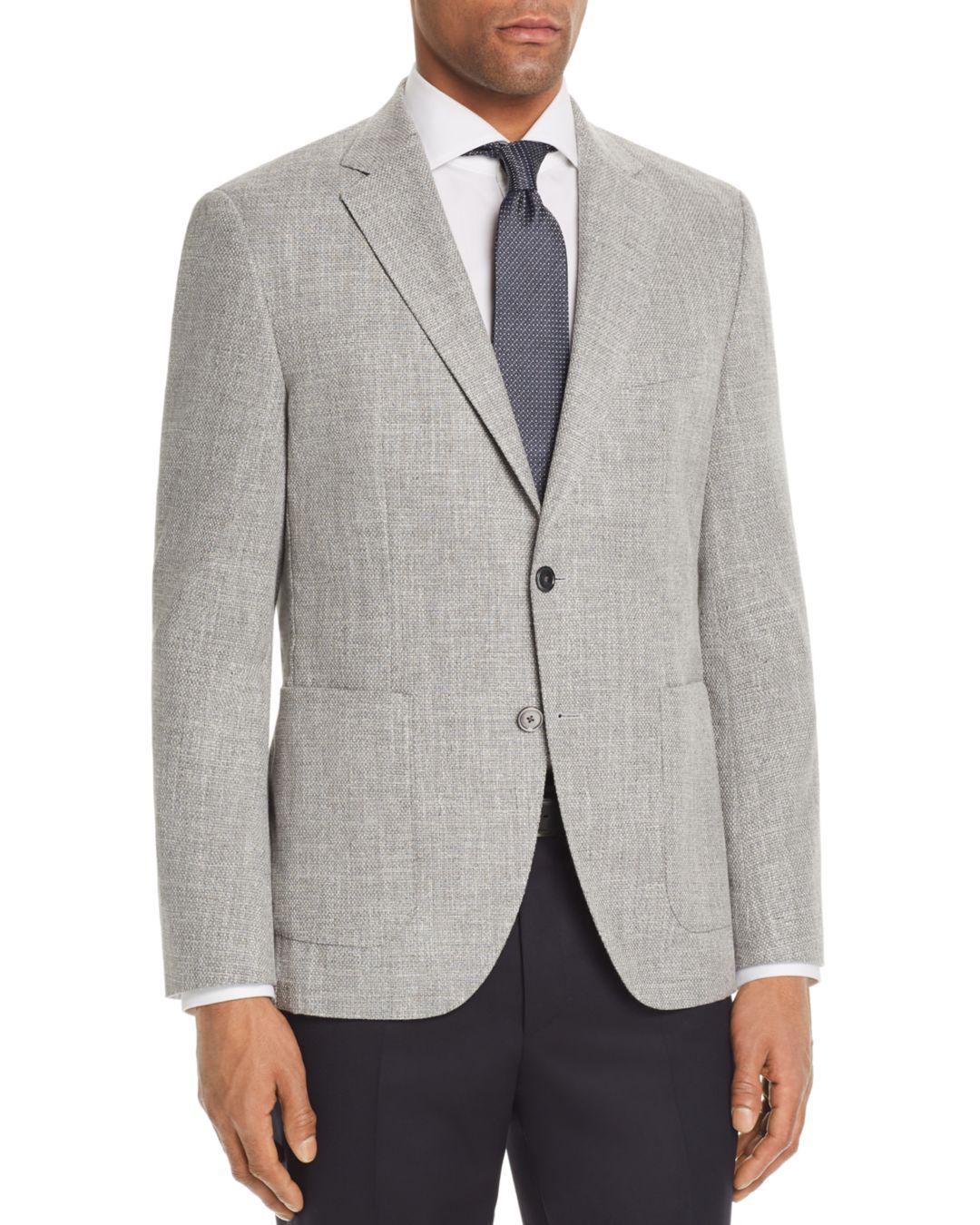 BOSS Janson Regular Fit Hopsack Weave Sport Coat in Light Gray (Gray ...