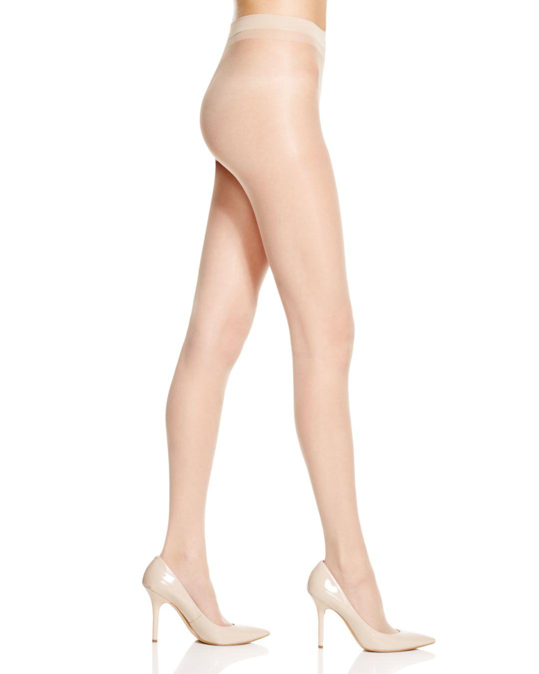 Hue Clear Sheer Control Top Tights in Natural Lyst