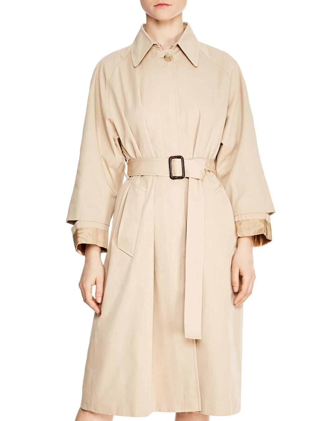 Lyst - Sandro Rafael Trench Coat in Natural