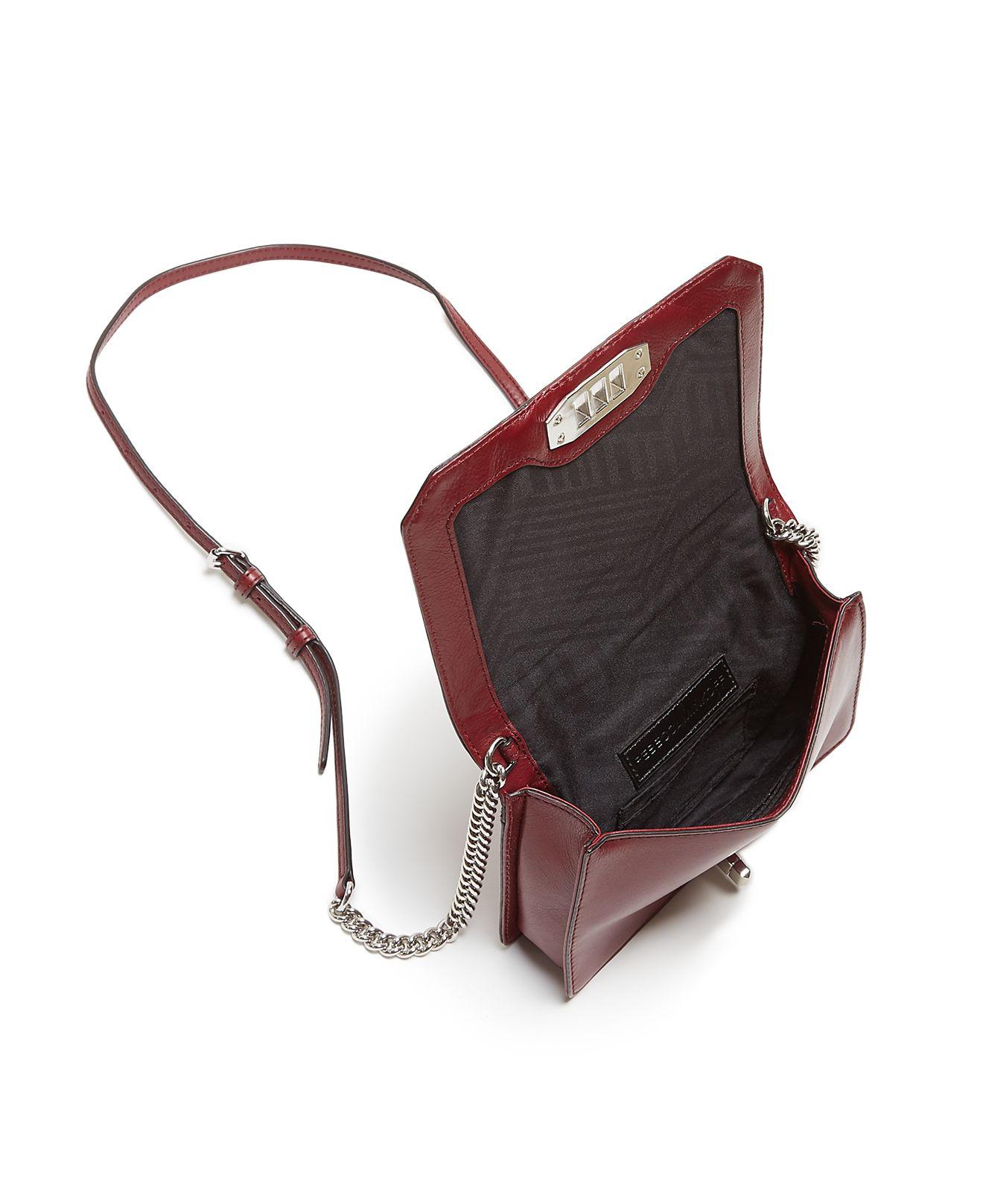 Lyst Rebecca Minkoff Love Chevron Quilt Small Leather Crossbody in Red