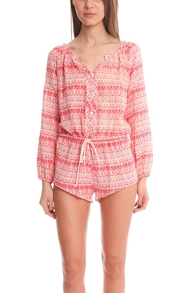 Lyst - Loveshackfancy Playsuit in Pink
