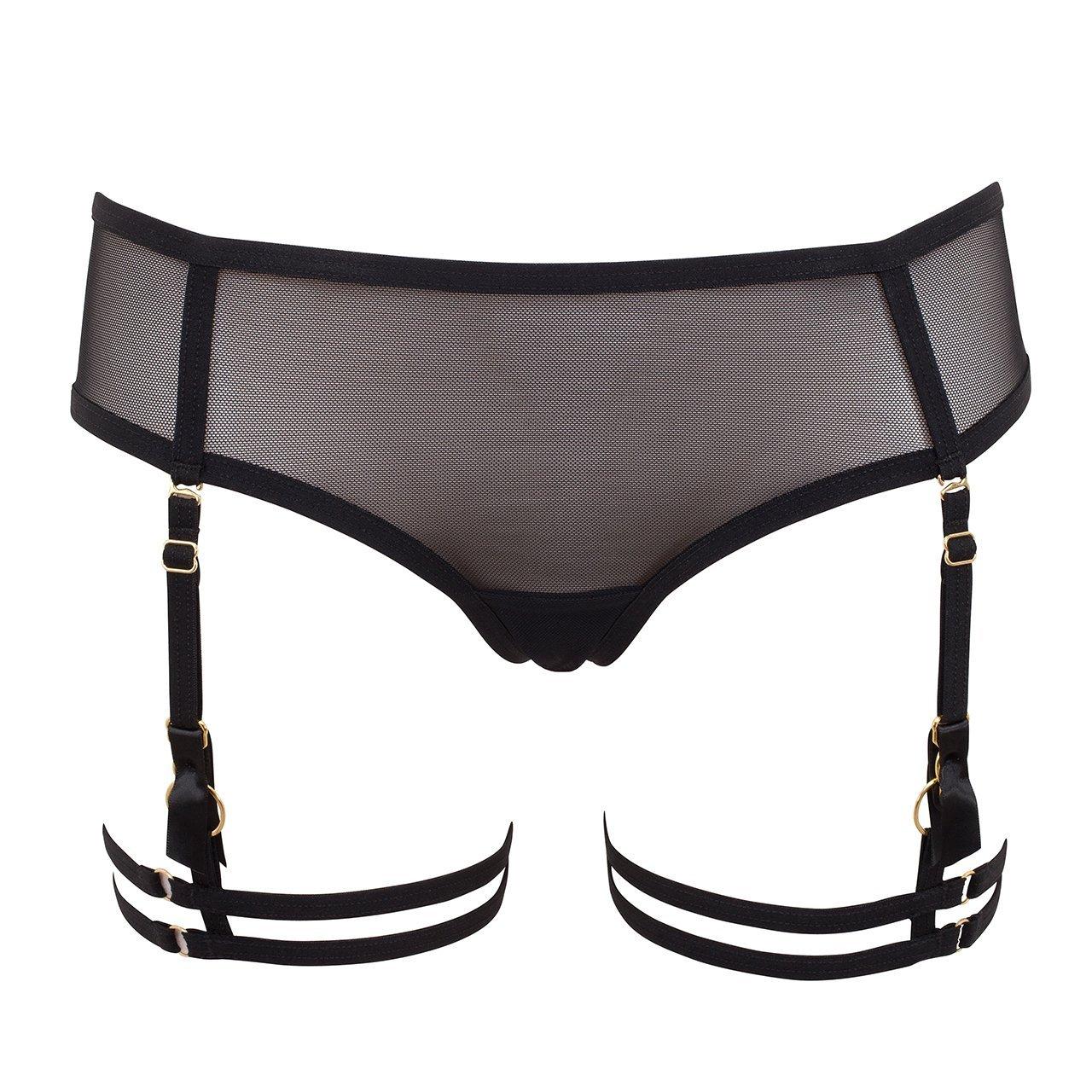 Bluebella Sera Openback Suspender Brief Black Lyst