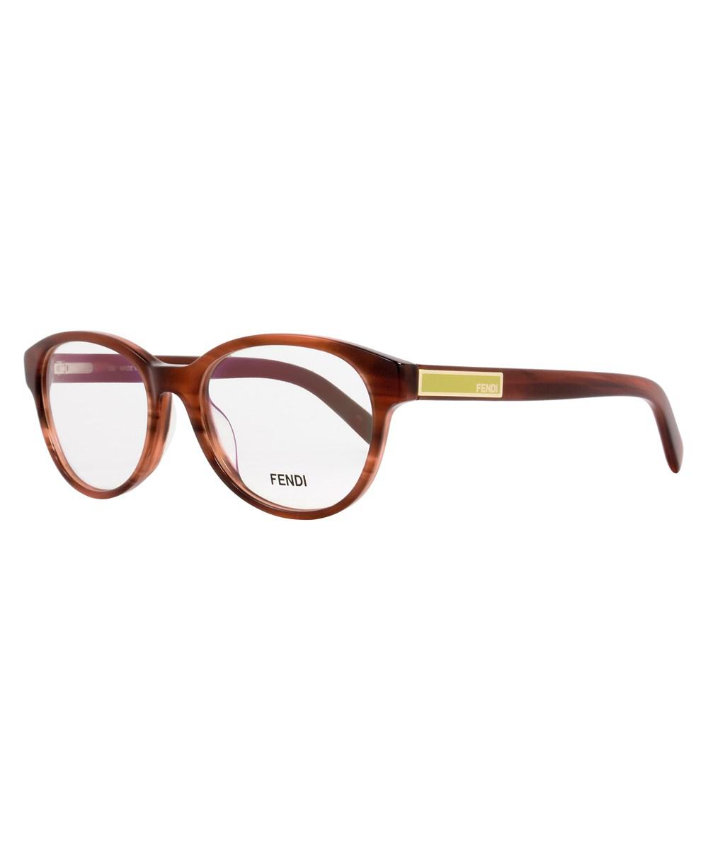 lyst fendi oval eyeglasses f979 232 size 51mm striped lyst fendi oval eyeglasses f979 232 size 51mm striped