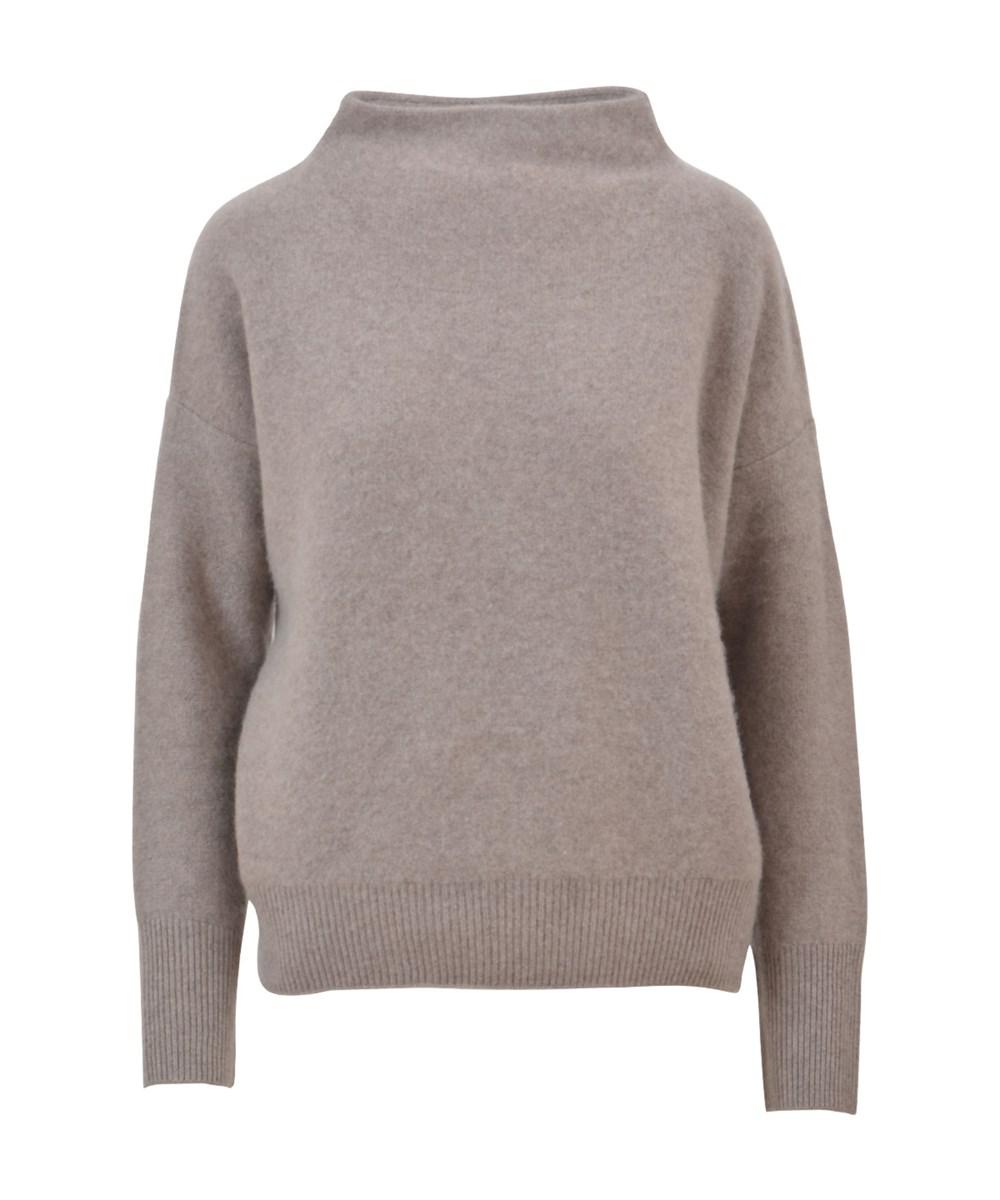 Vince Women's Beige Cashmere Sweater in Brown | Lyst