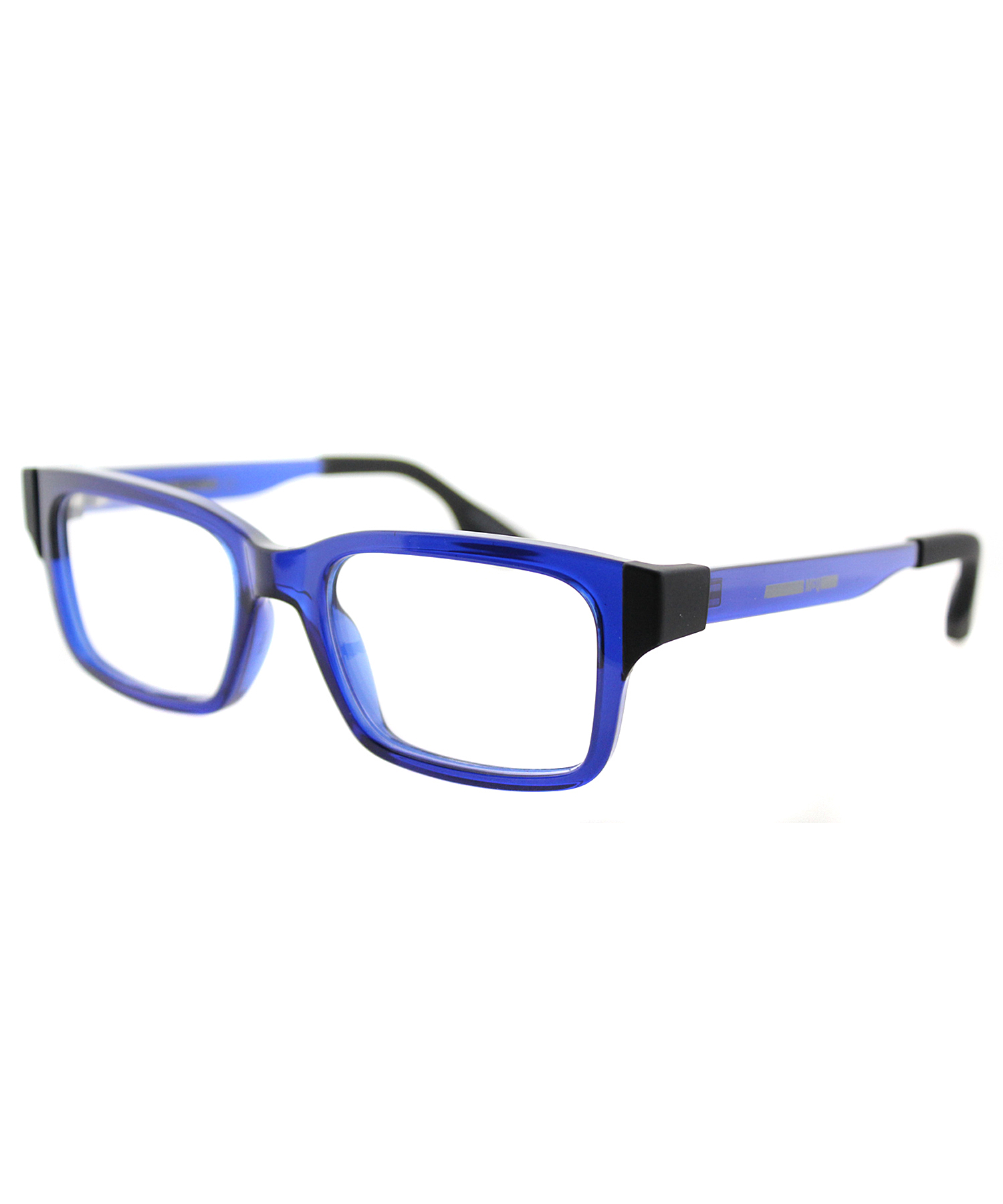 Mcq Rectangle Plastic Eyeglasses In Blue Lyst