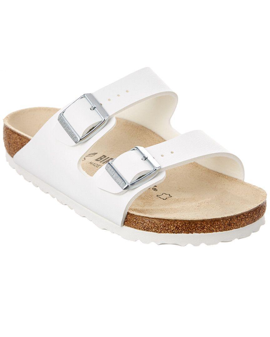 Lyst - Birkenstock Arizona White Flat Sandals in White