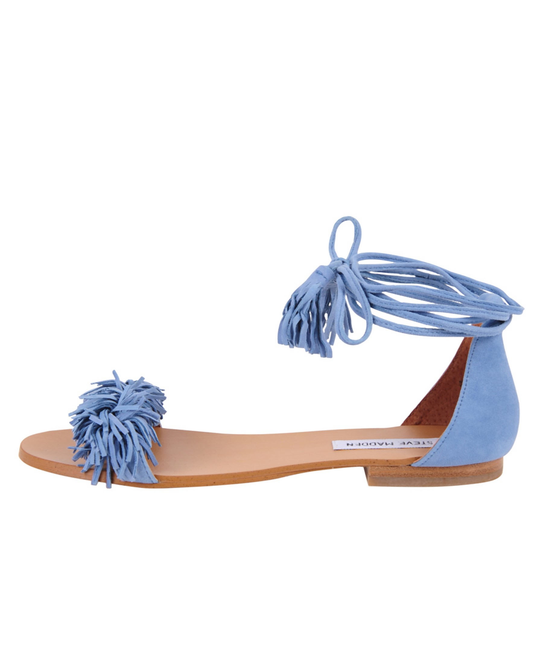 Lyst - Steve Madden Sweetyy Suede Sandals in Blue