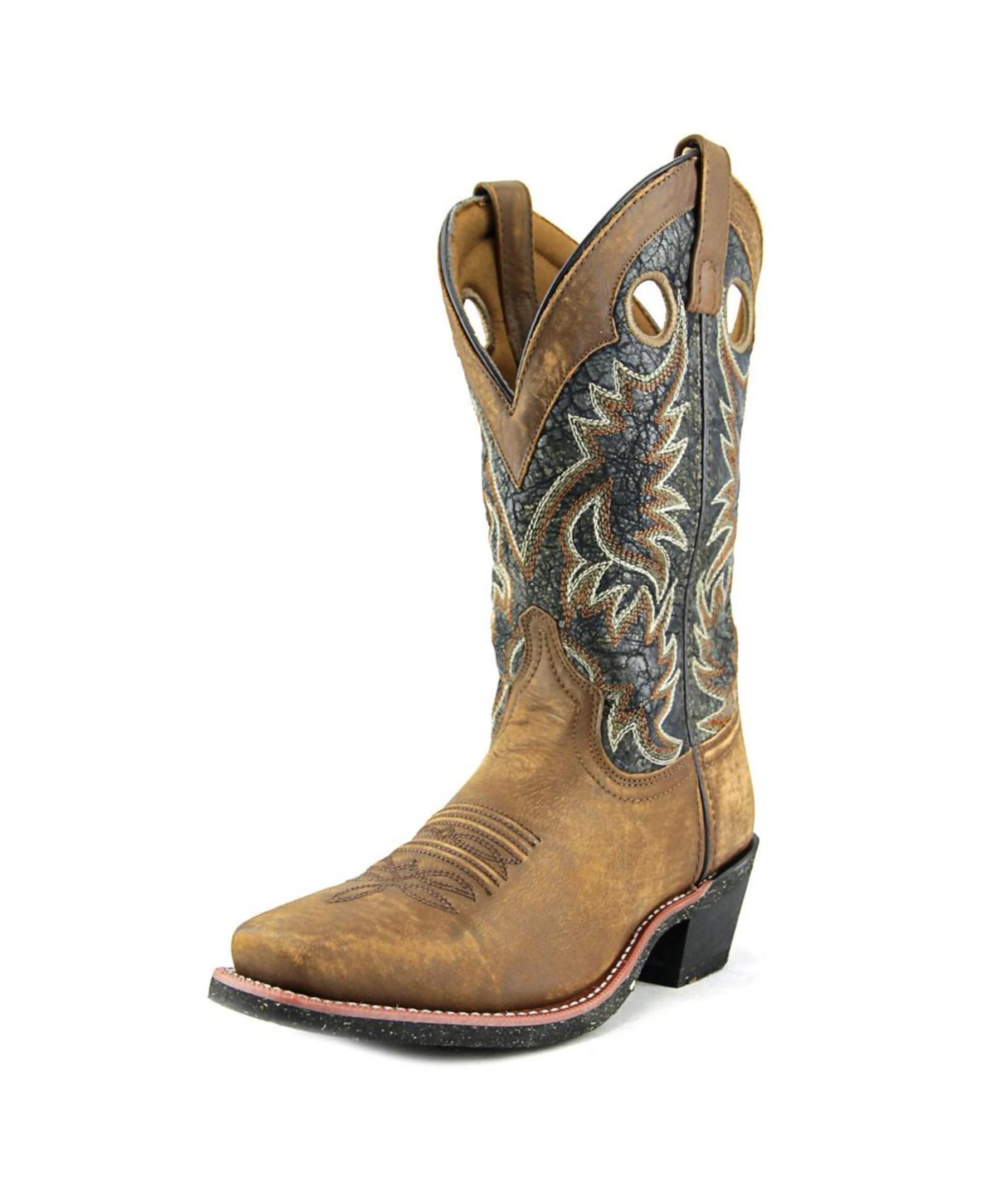 laredo square toe boots laredo stillwater cowboy square toe leather brown laredo square toe boots laredo stillwater cowboy square toe leather brown