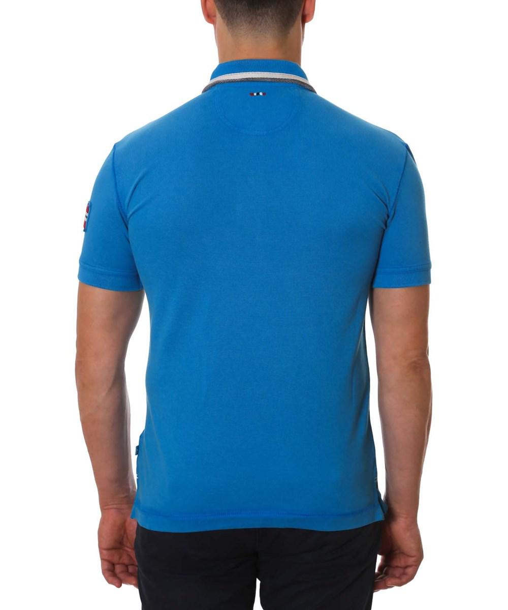 Lyst - Napapijri Men's Light Blue Cotton Polo Shirt in