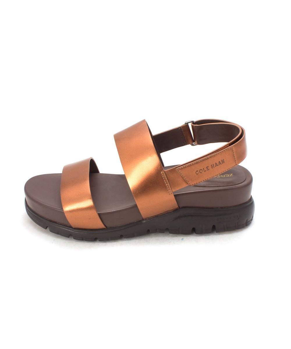 Cole Haan Womens Mistysam Open Toe Casual Slingback BrownBronze Size 60 Cole Haan Womens Mistysam Open Toe Casual Slingback BrownBronze Size 60