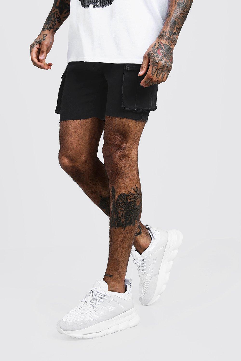 skinny fit cargo shorts