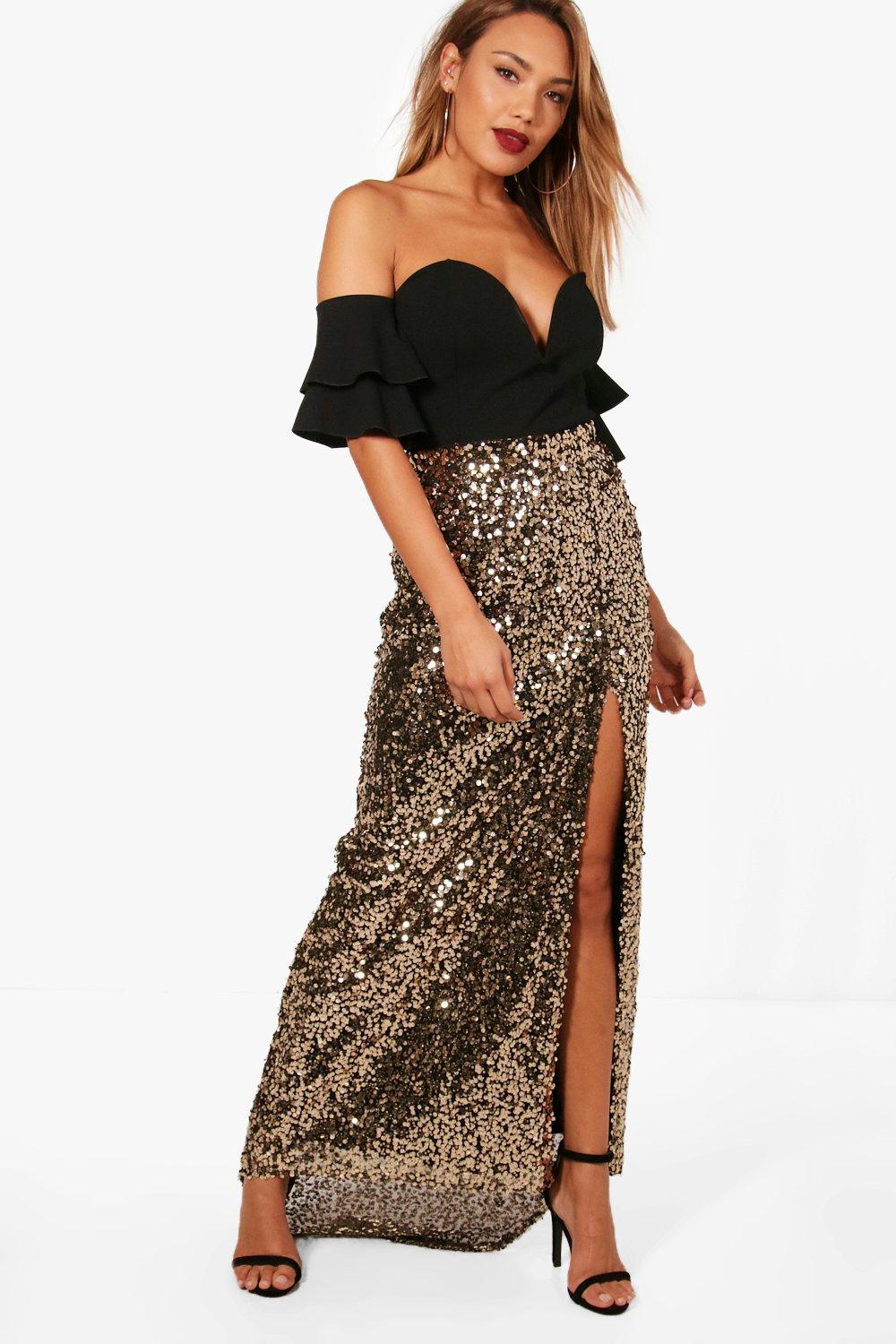 maxi skirt split leg
