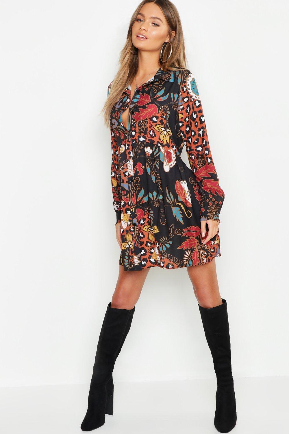 boohoo boho dress