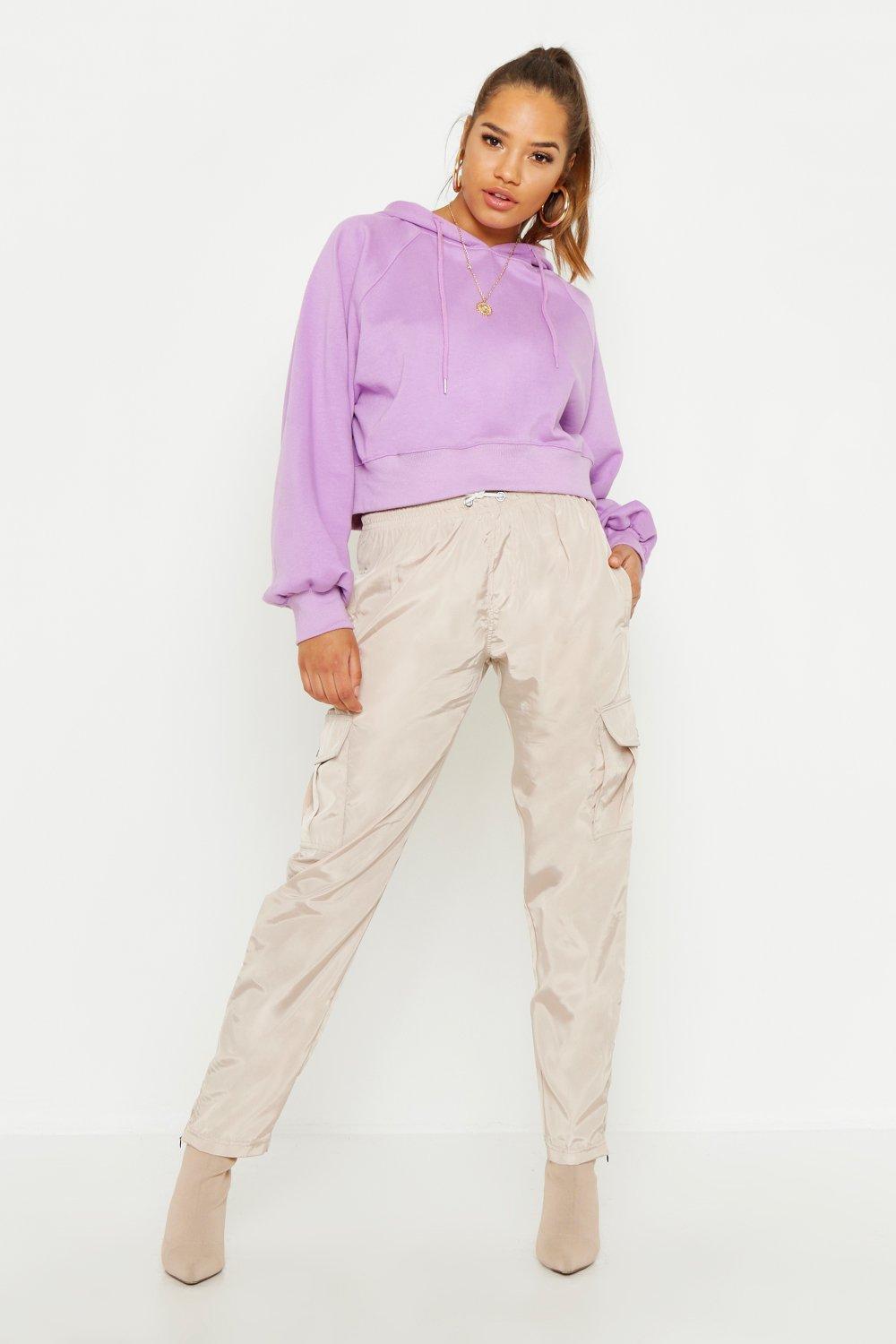 boohoo purple hoodie
