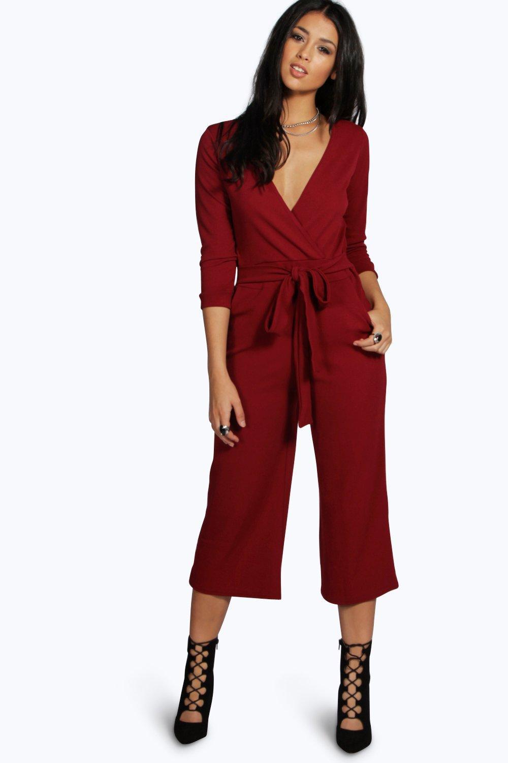 culotte jumpsuit with sleeves