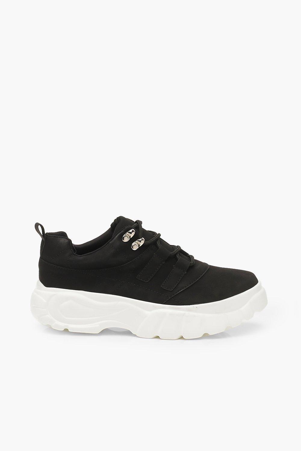 chunky platform lace up trainers