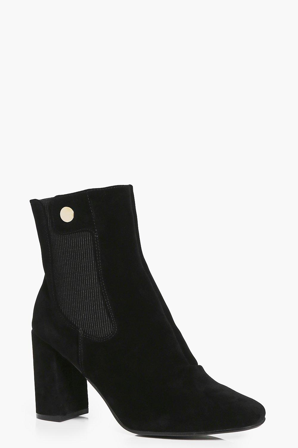 boohoo chunky platform block heel sock boots