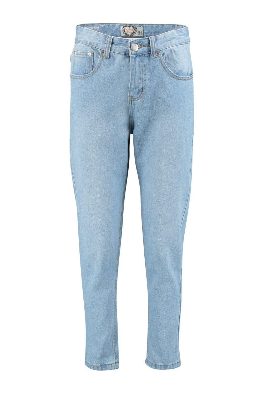 Light wash high waisted jeans golf apparel