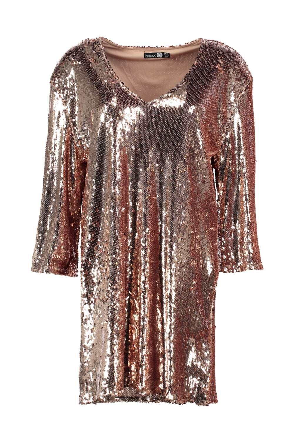 Lyst Boohoo  Boutique Persie All Over Sequin Shift Dress  