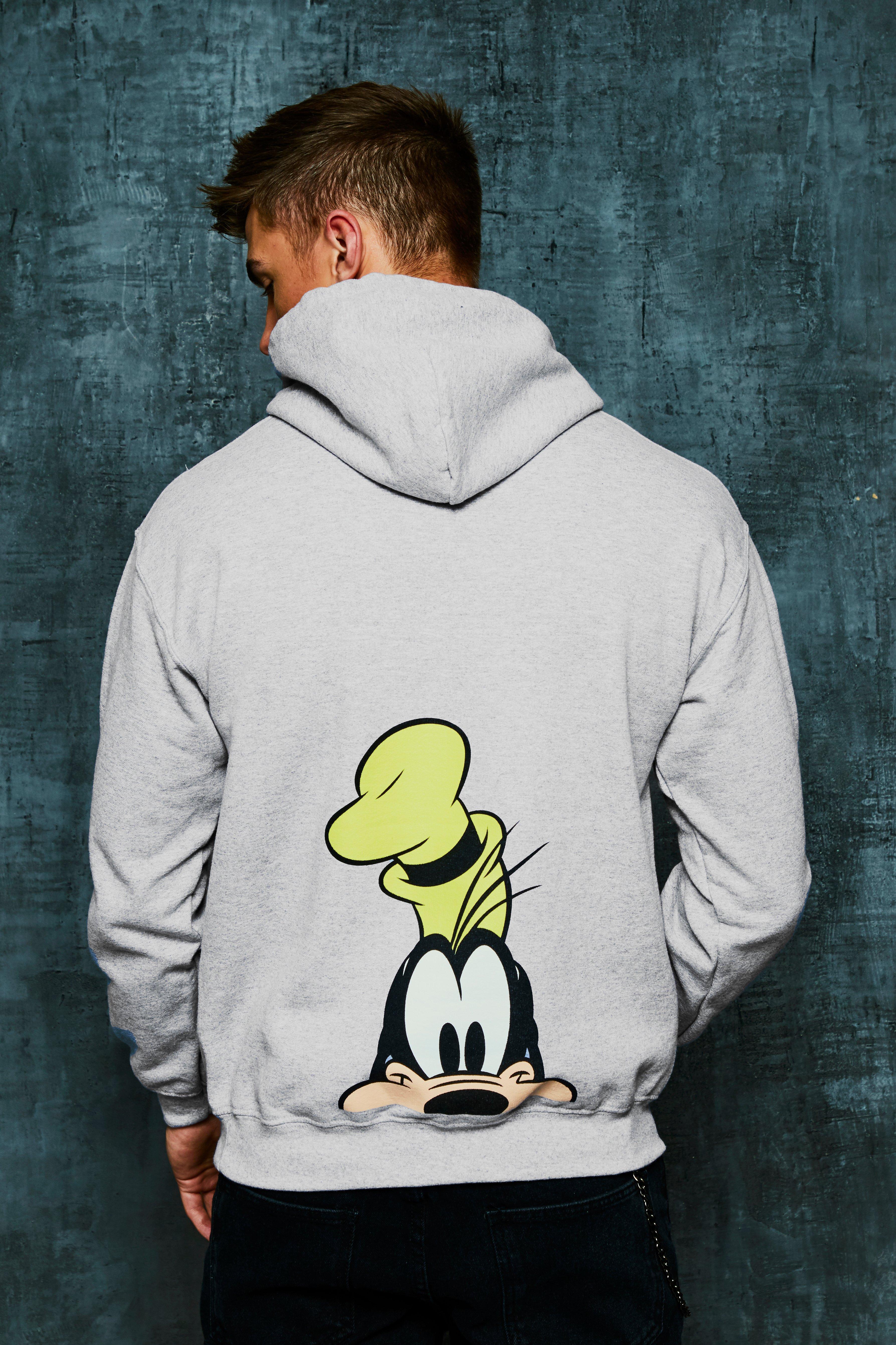 Lyst Boohoo Disney Goofy Front & Back Print Hoodie in