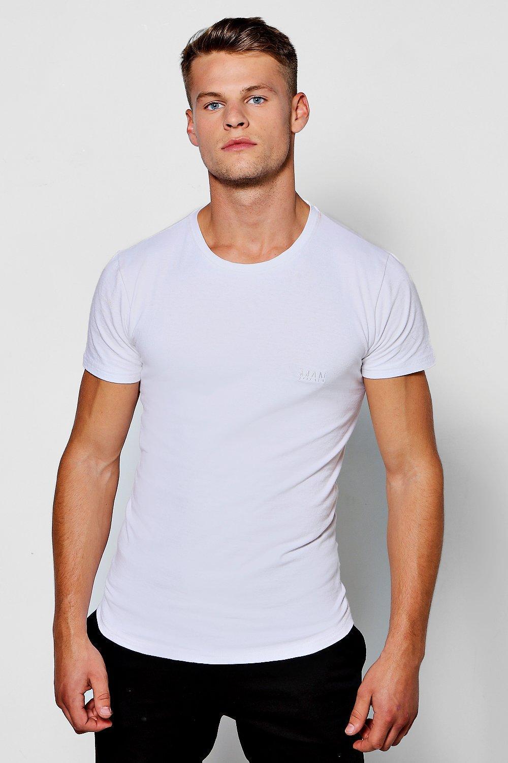 men muscle fit t shirts