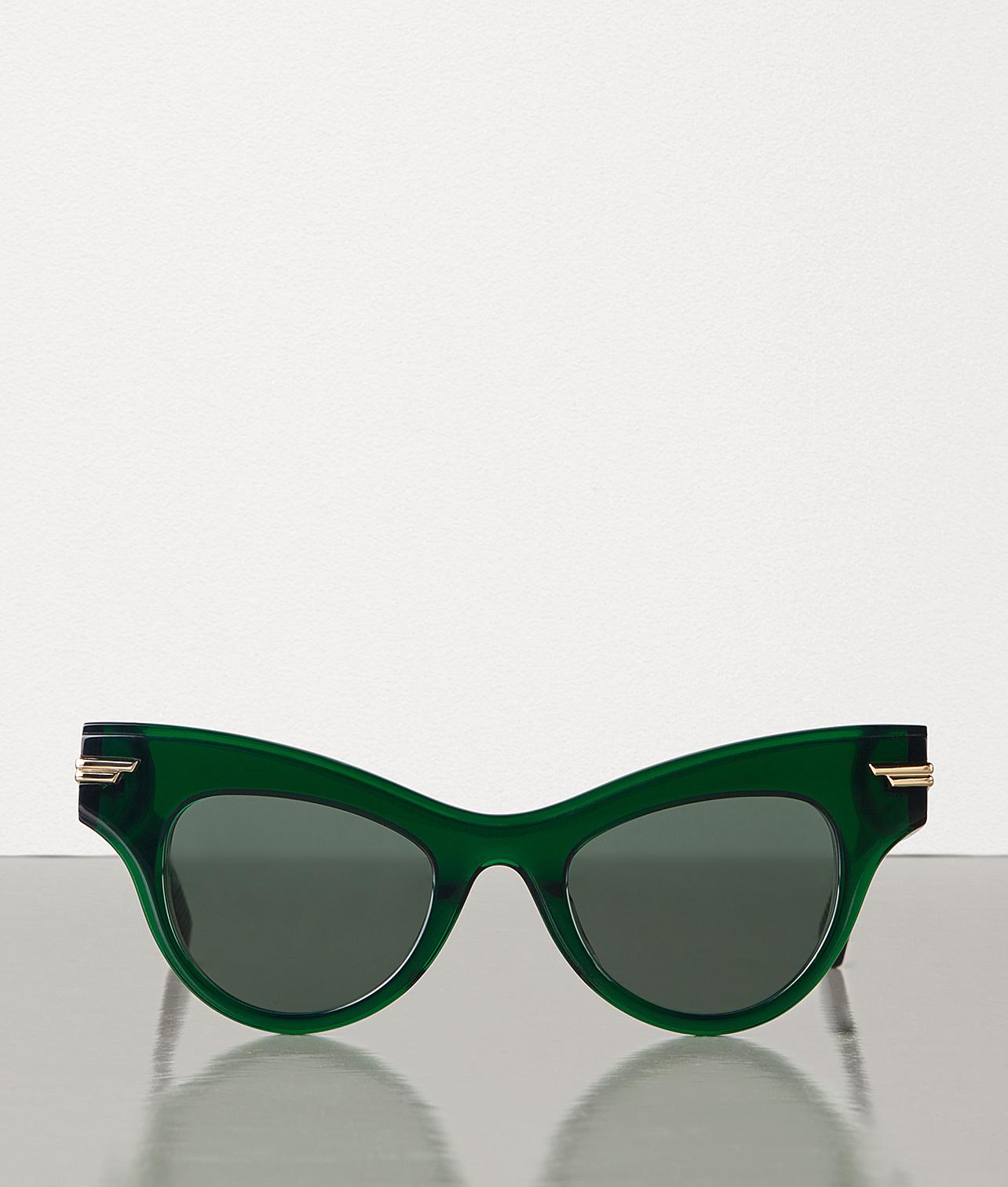 bottega green sunglasses