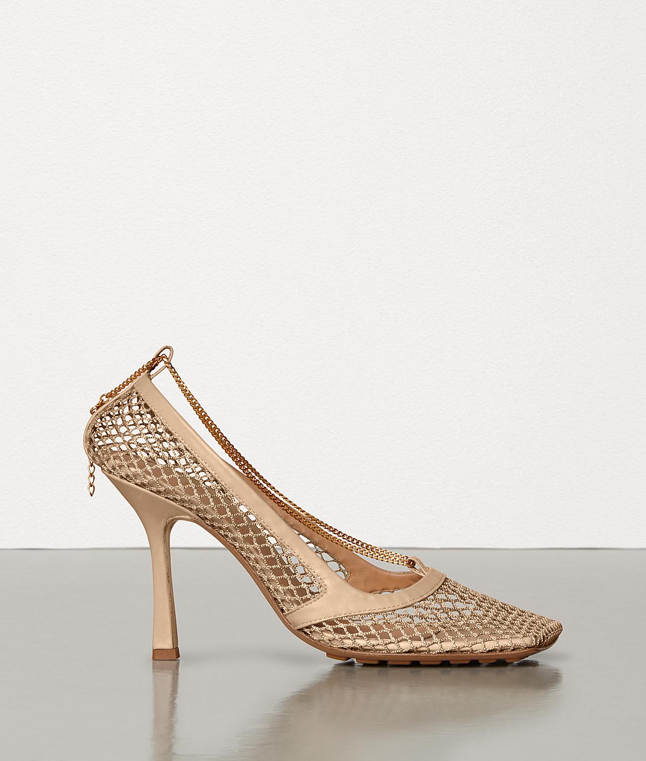 mesh bottega heels