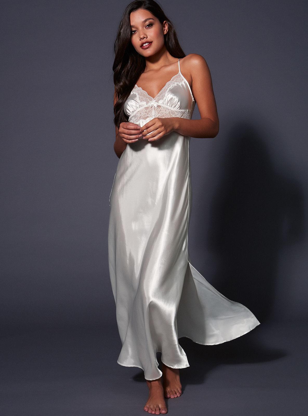Lyst Boux Avenue Jemima Satin Chemise In White