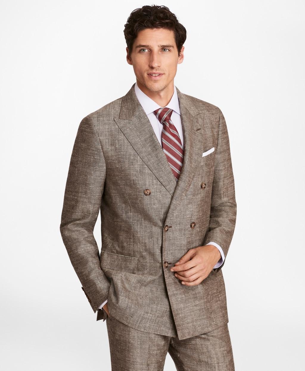 Brooks Brothers Slim Fit Double-breasted Wool Blend Sport Coat in Tan ...