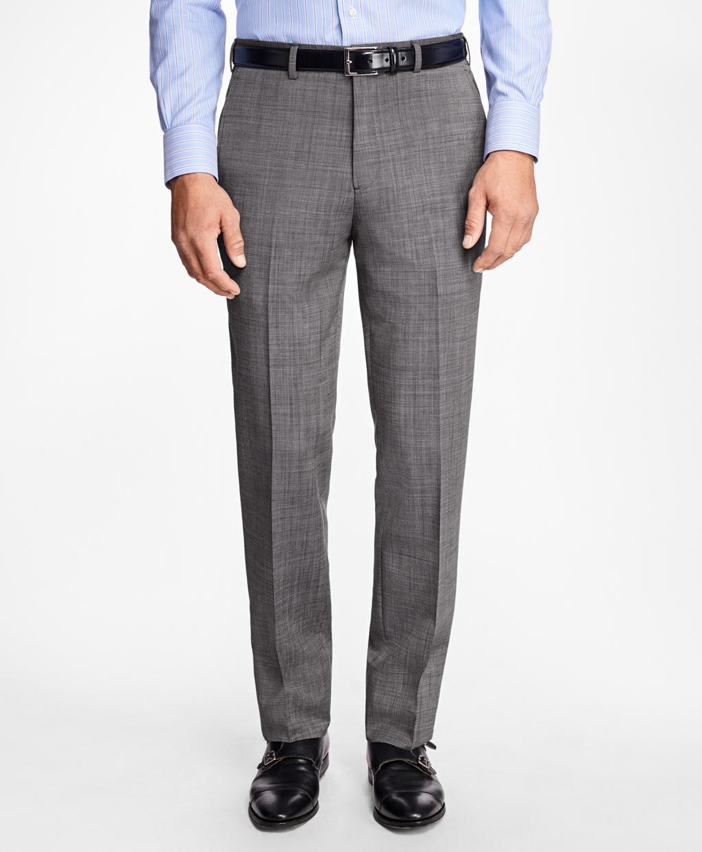 Brooks brothers Regent Fit Wool And Mohair Trousers in Gray for Men | Lyst