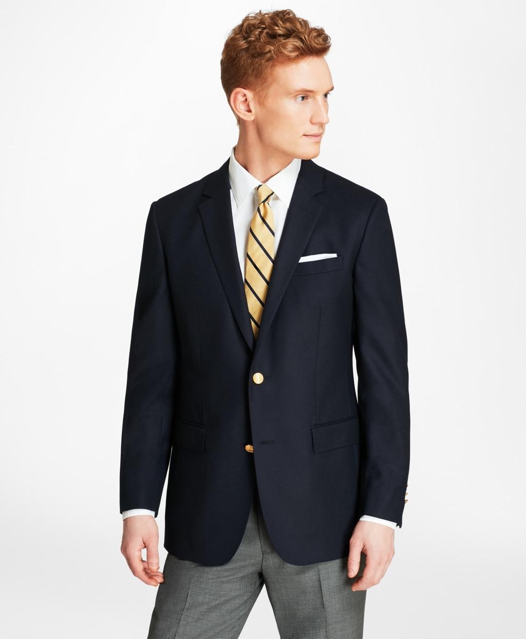 Brooks Brothers Extra Slim Fit Doeskin Stretch Wool Blazer In Navy ...