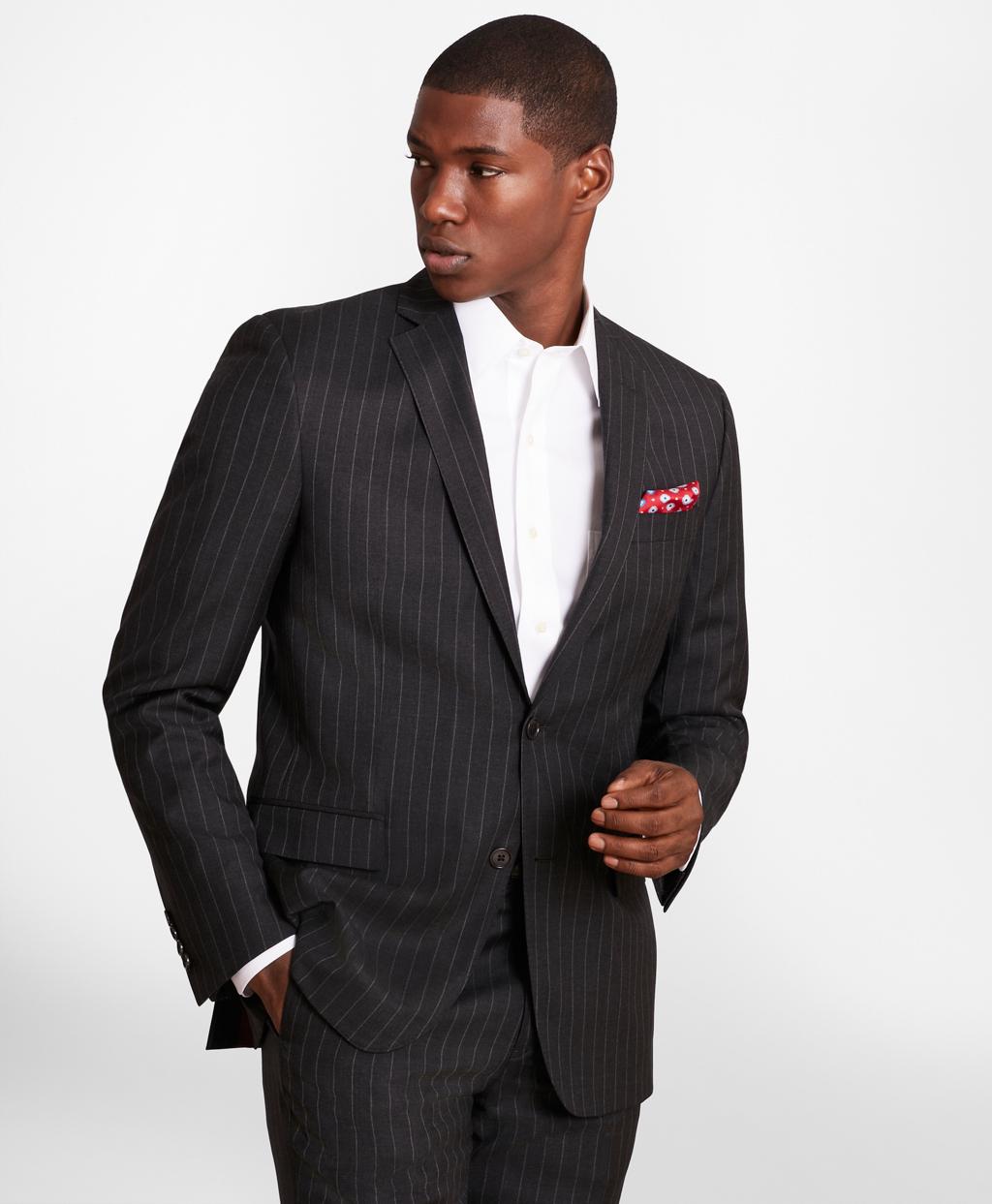 Brooks Brothers Brooksgatetm Regent-fit Striped Wool Twill Suit Jacket ...