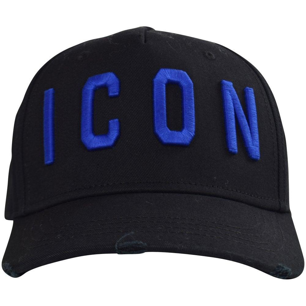 DSquared² Black/blue Icon Baseball Cap in Blue for Men - Lyst