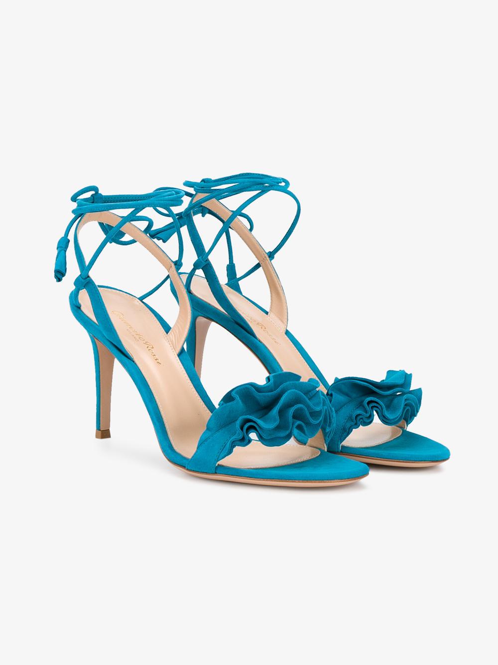 gianvito rossi blue heels