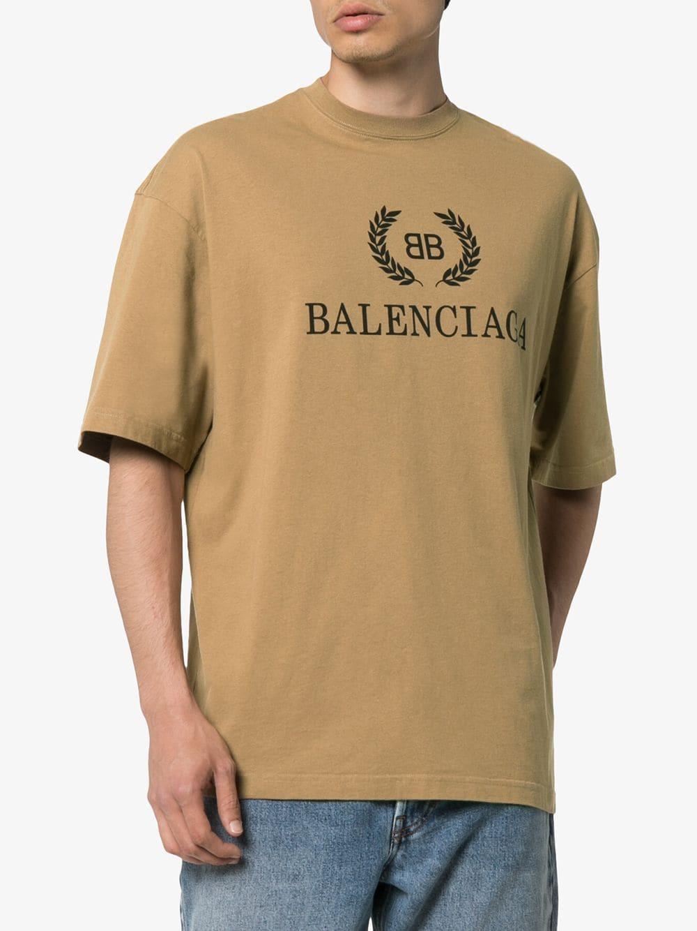 balenciaga bb logo t shirt