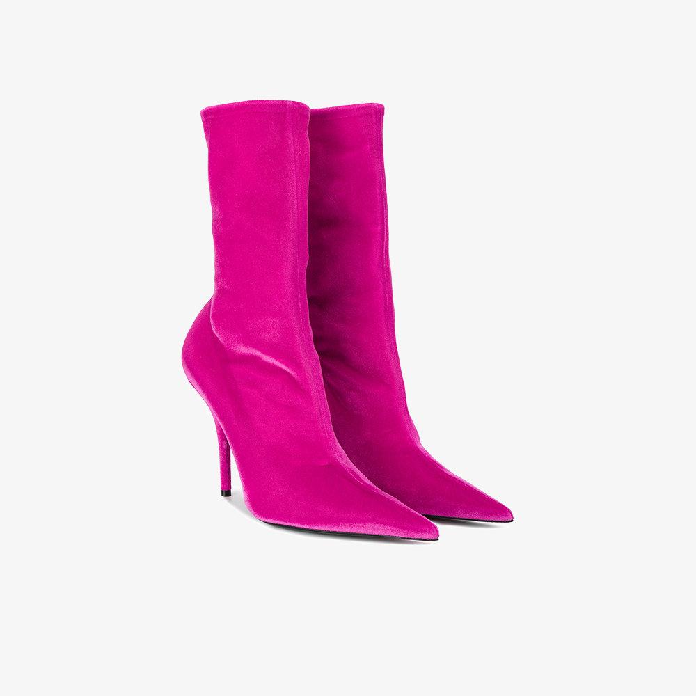 pink balenciaga rain boots