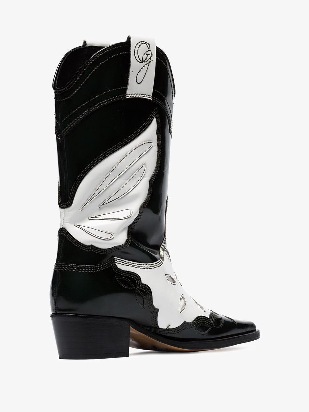 ganni midcalf boots