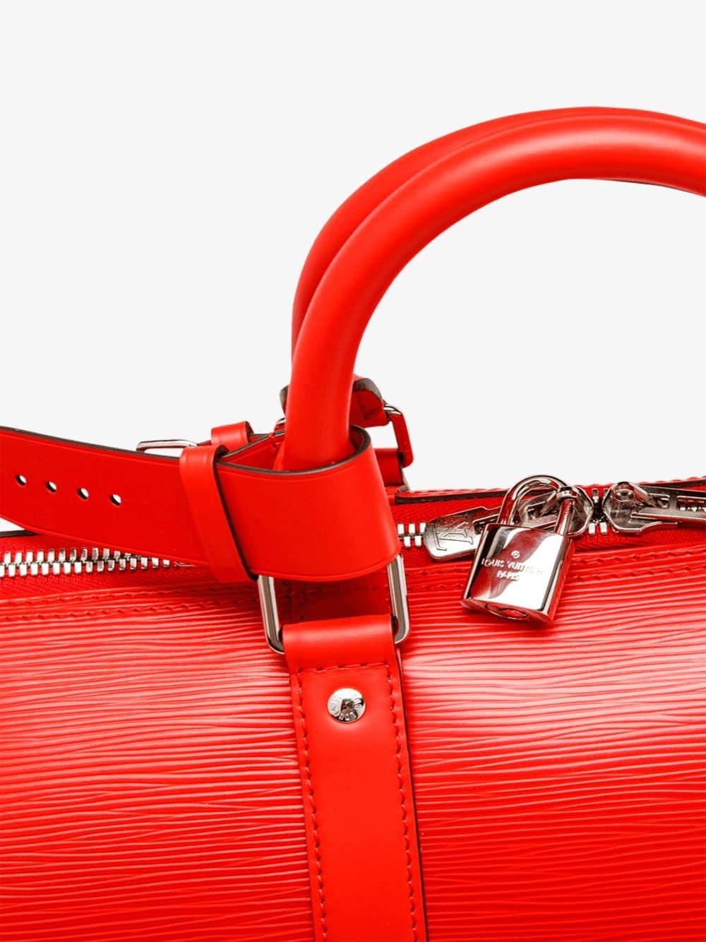 Stadium Goods Louis Vuitton X Supreme Holdall in Red for Men - Lyst