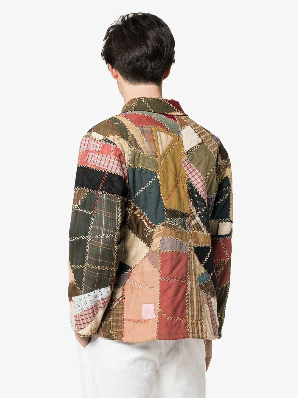 Bode Edwardian Patchwork Quilted Cotton Jacket for Men Lyst