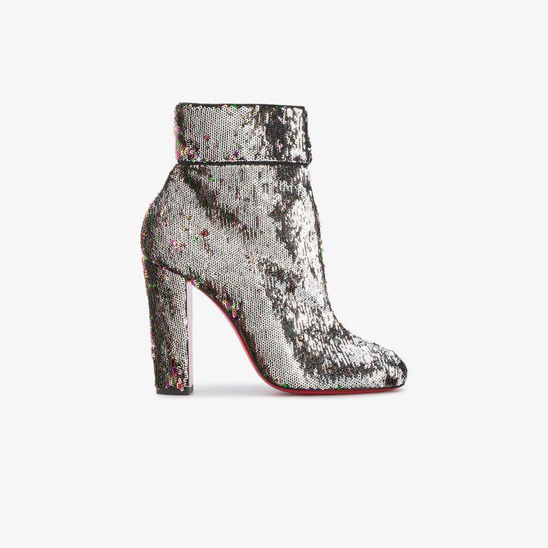 christian louboutin sequin booties