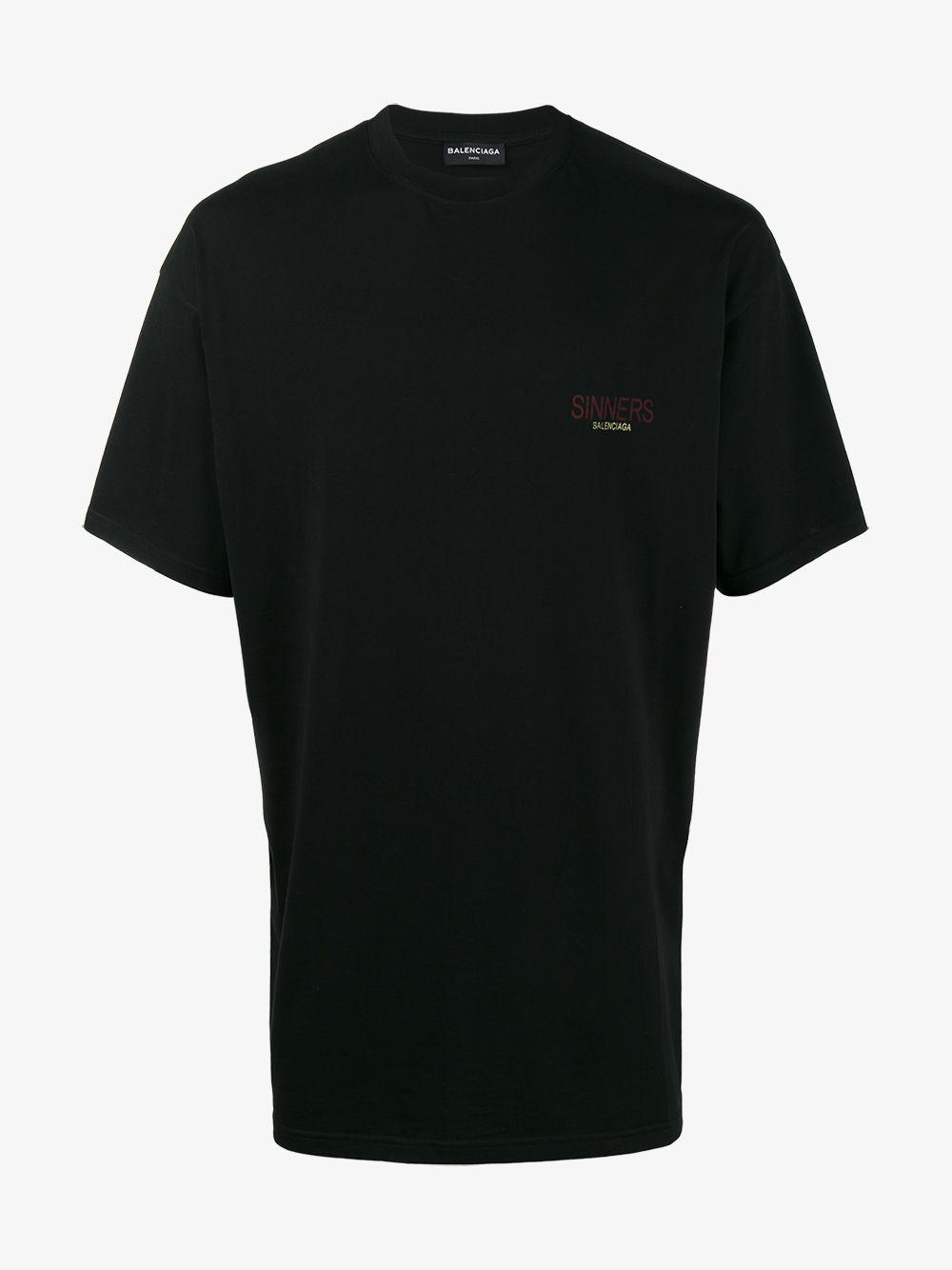 Balenciaga Sinners T-shirt in Black for Men - Lyst