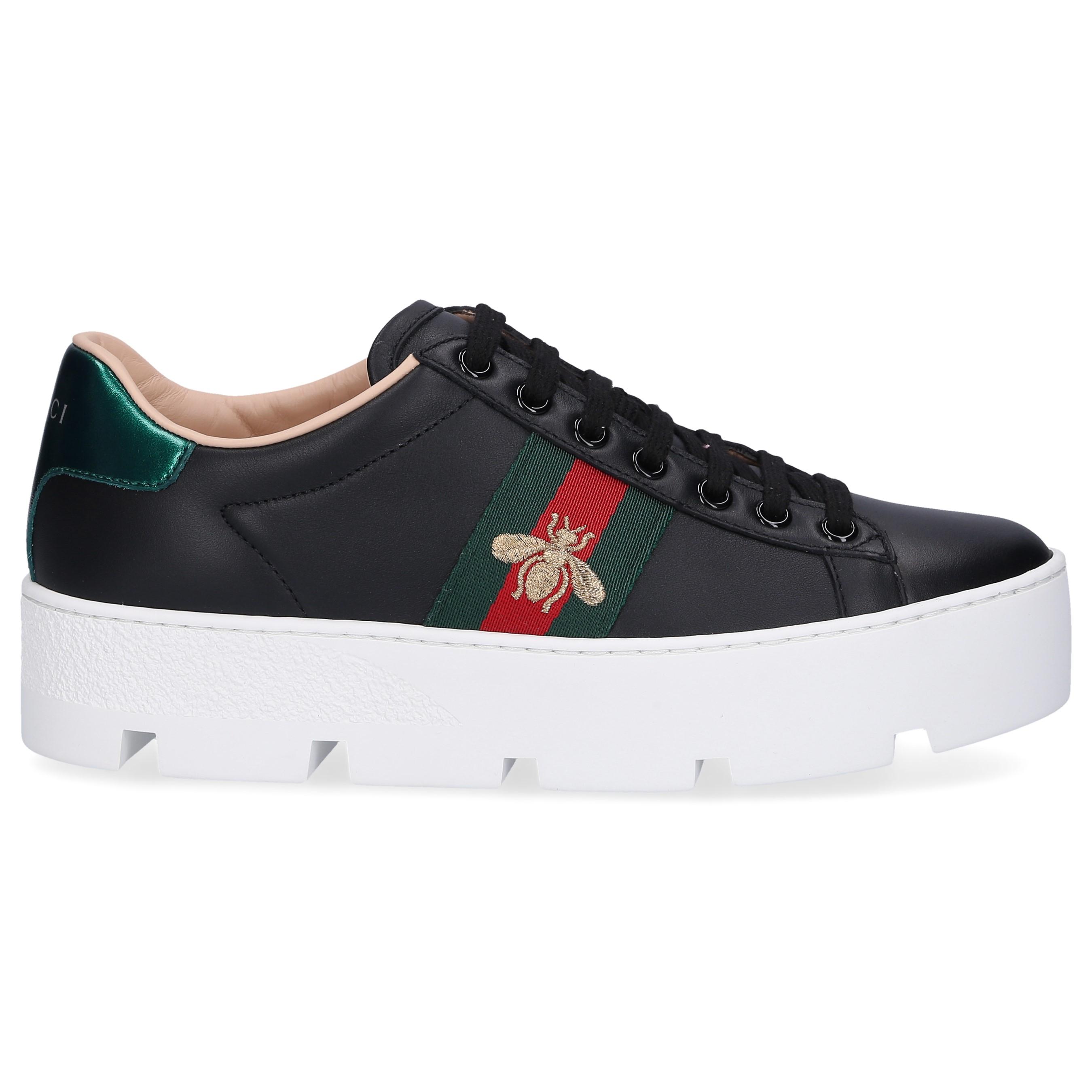 Gucci Low-top Sneakers New Ace in Black - Lyst