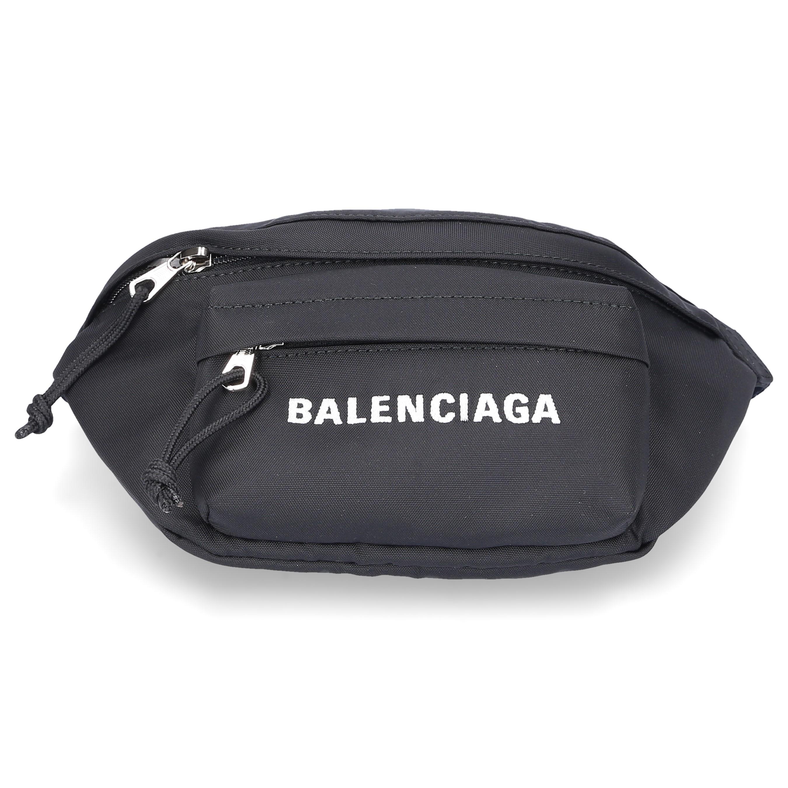 Balenciaga Bauchtasche Wheel Belt Pack S Nylon Logo Schwarz in Black ...