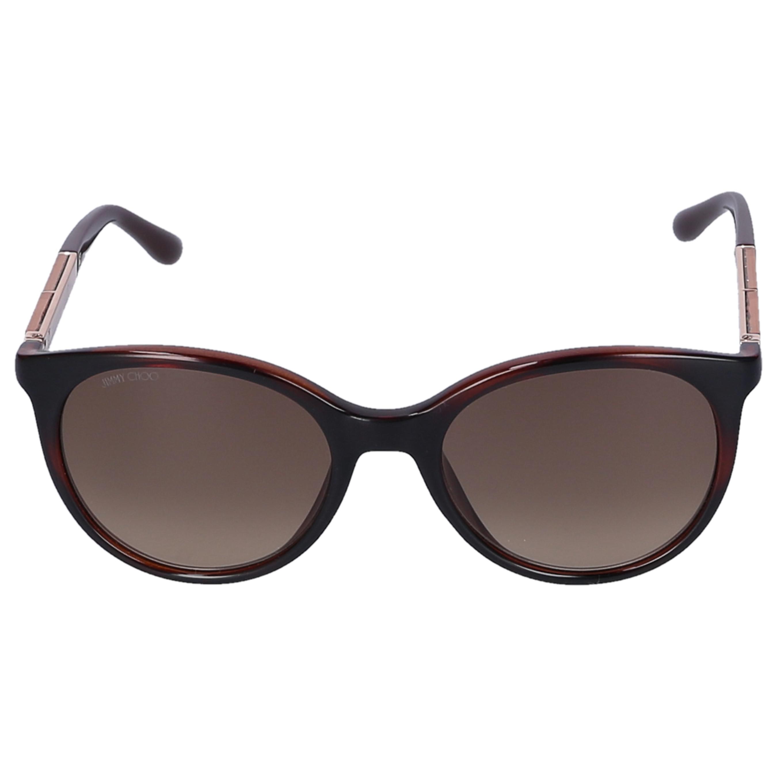 Jimmy Choo Sunglasses Cat Eye Stella Metal Gold in Brown Lyst